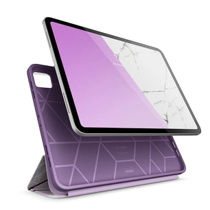 PU Leather Full-Body Marble Trifold 12.9 Inches Case For iPad Pro