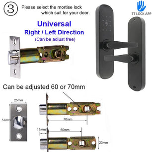 RayKube Aluminium Alloy Bluetooth Digital Electric Smart Door Lock