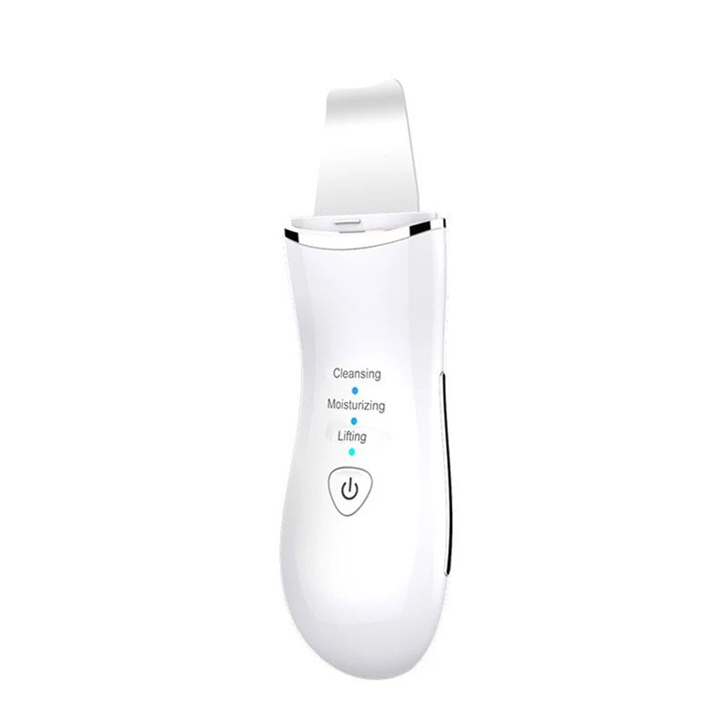 600mAh Plastic Mini Facial Acne Ultrasonic Skin Scrubber Cleaner