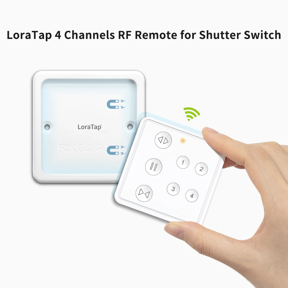 LoraTap 240V 300W Plastic WiFi Rolling Blinds Curtain Switch