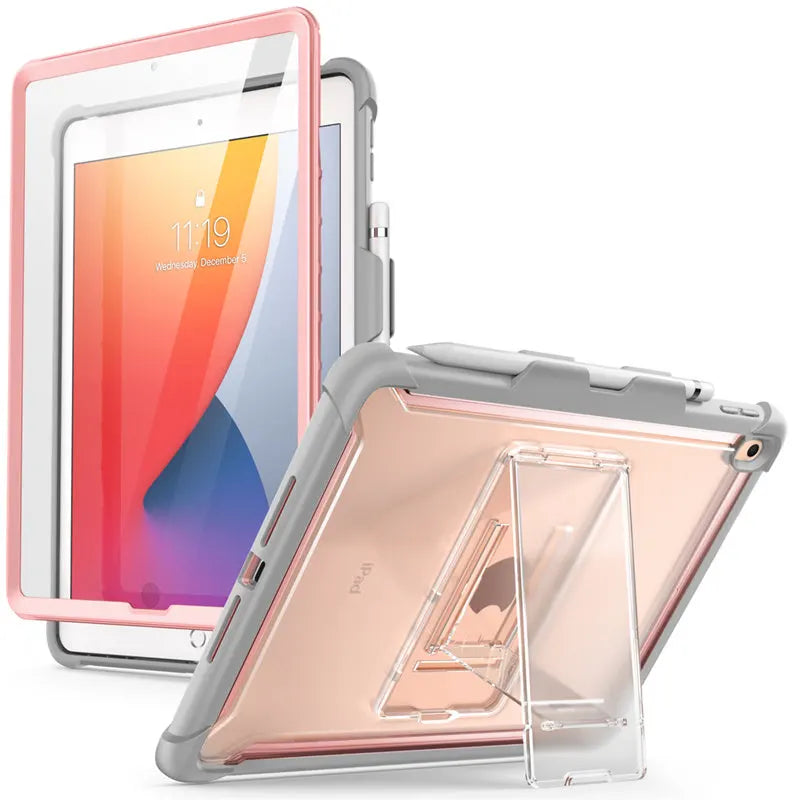 Polycarbonate Full-Body Kickstand Bumper 10.2 Inches Case For iPad