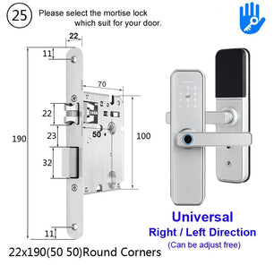 RayKube Aluminium Alloy Fingerprint Digital Smart Door Lock