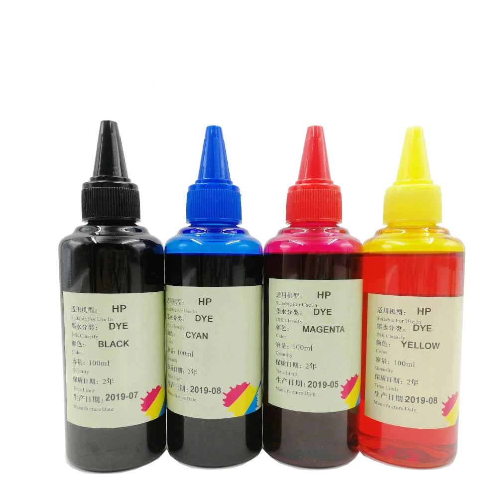 100ml Compatible Refill Ink Bottle For HP 21 22 301 302 304 121