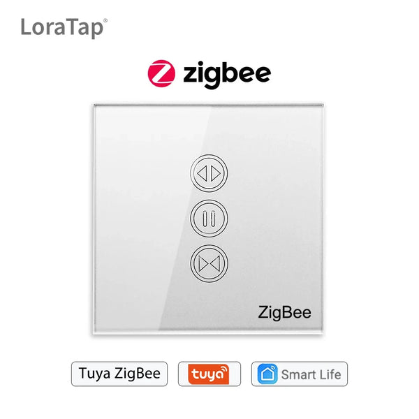 LoraTap 240V 600W Plastic ZigBee 3.0 Rolling Blinds Curtain Switch