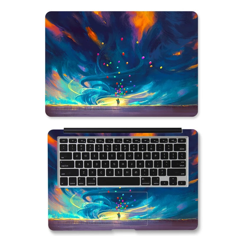 PVC Protective Sky Pattern Laptop Sticker Skin Cover