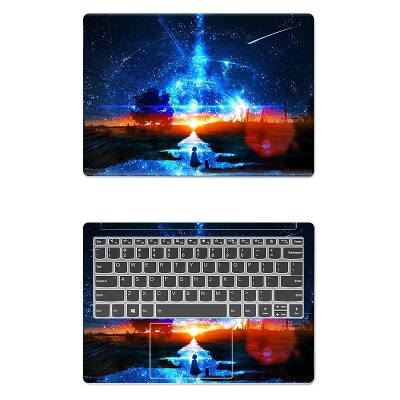 PVC Protective Galaxy Pattern Laptop Skin Cover