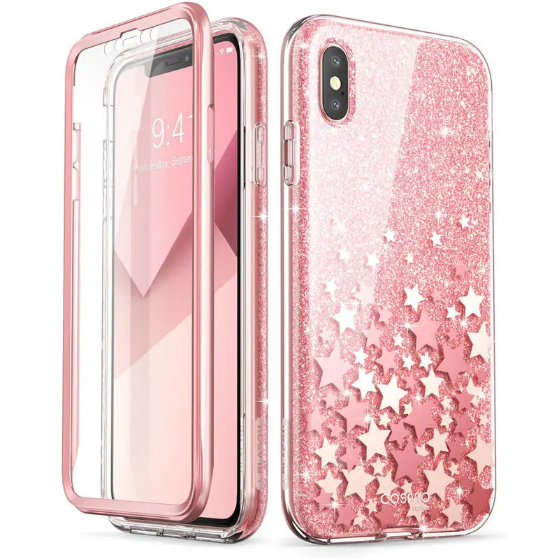 Polycarbonate Full-Body Marble Bumper Case For iPhone XS Max