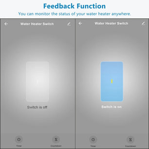 LoraTap Plastic Zigbee Remote Control Smart Water Heater Switch