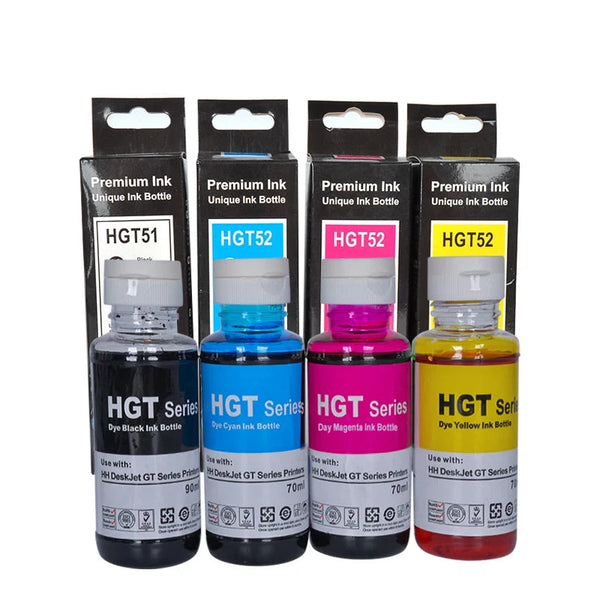 GT51 GT52 Dye Ink Refill Compatible For All HP GT Series Printer