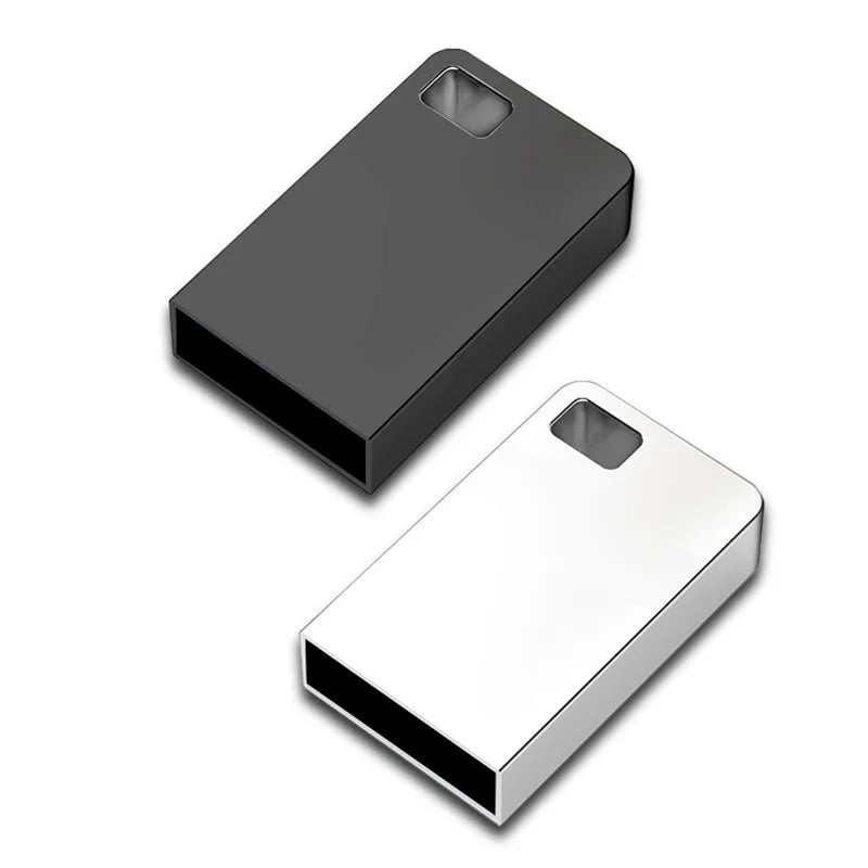 128GB Metallic USB 2.0 Rectangle Shaped Memory Stick Pen Drive