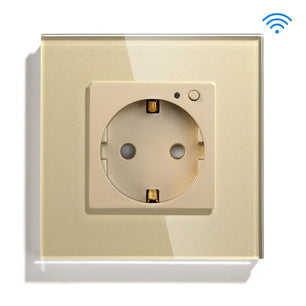 Bseed 16A Glass Panel Wireless WIFI Control Smart Power Socket