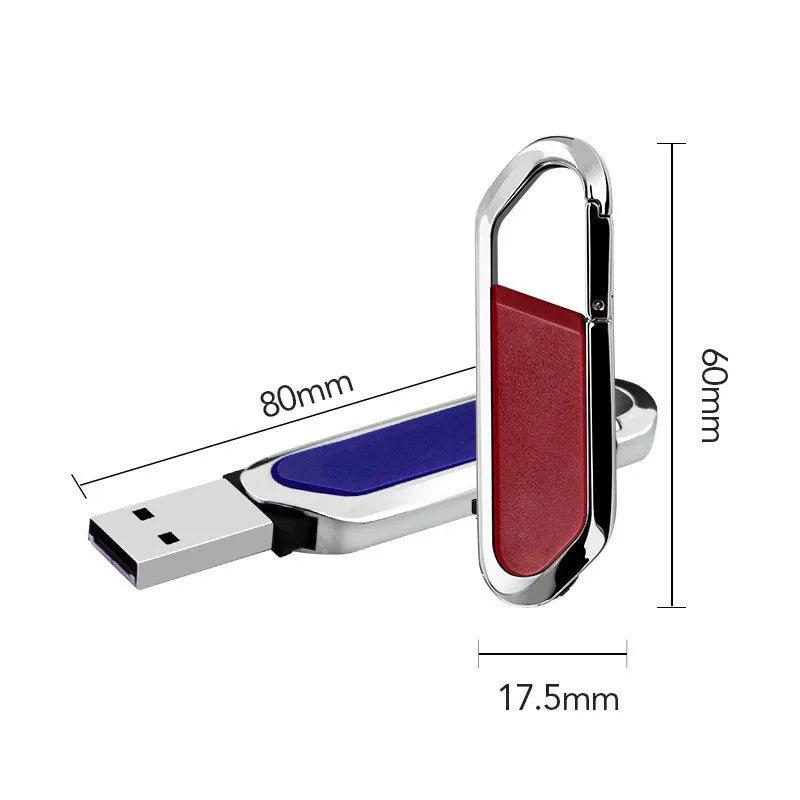 128GB Metallic USB 2.0 Rectangle Shaped Memory Stick Pen Drive