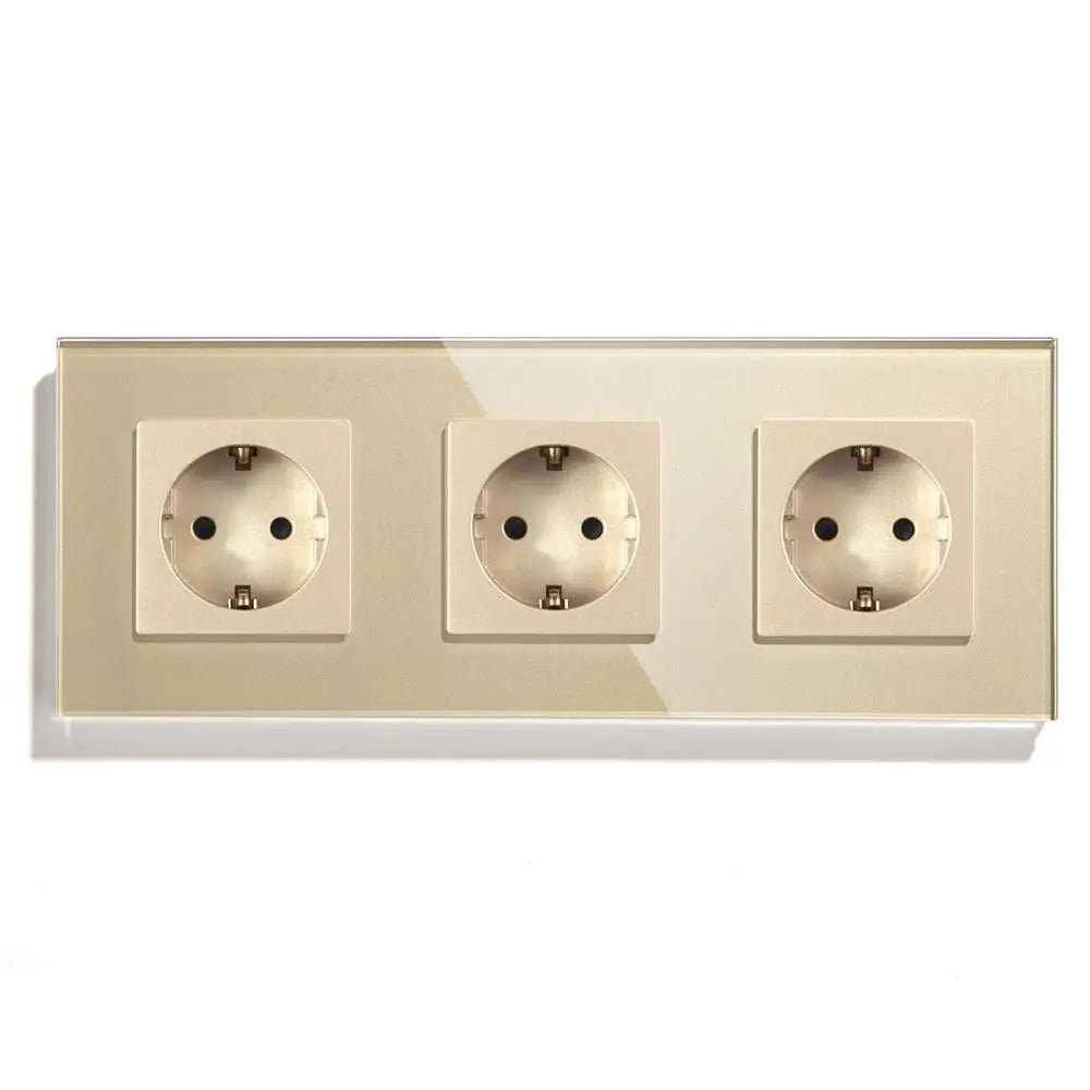 Bseed 16A Glass Panel Wireless WIFI Control Smart Power Socket