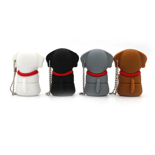 128GB Metallic USB 2.0 Puppy Dog Shaped Memory Stick Pen Drive