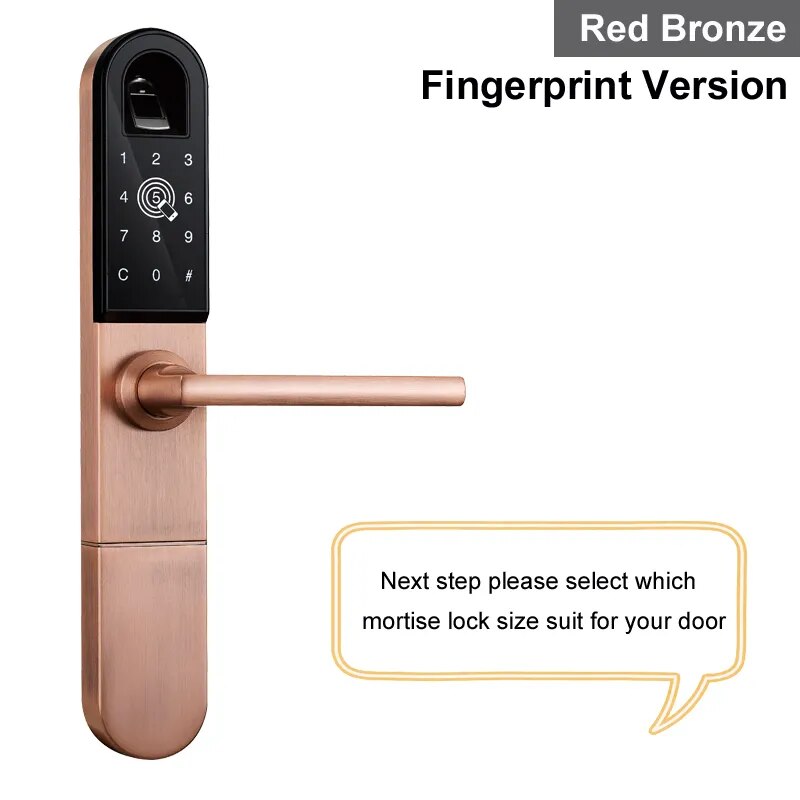 RayKube Aluminium Alloy Fingerprint Digital Smart Door Lock