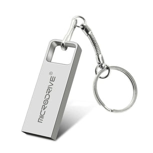 256GB Metallic USB 2.0 Rectangle Shaped Memory Stick Pen Drive