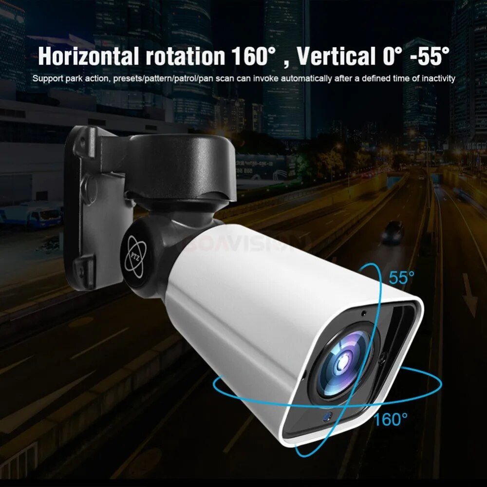 Boavision 5MP Night Vision High Speed Auto Tracking Bullet Camera