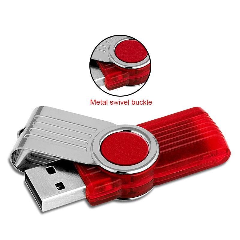 128GB Metallic USB 2.0 Rectangle Shaped Memory Stick Pen Drive