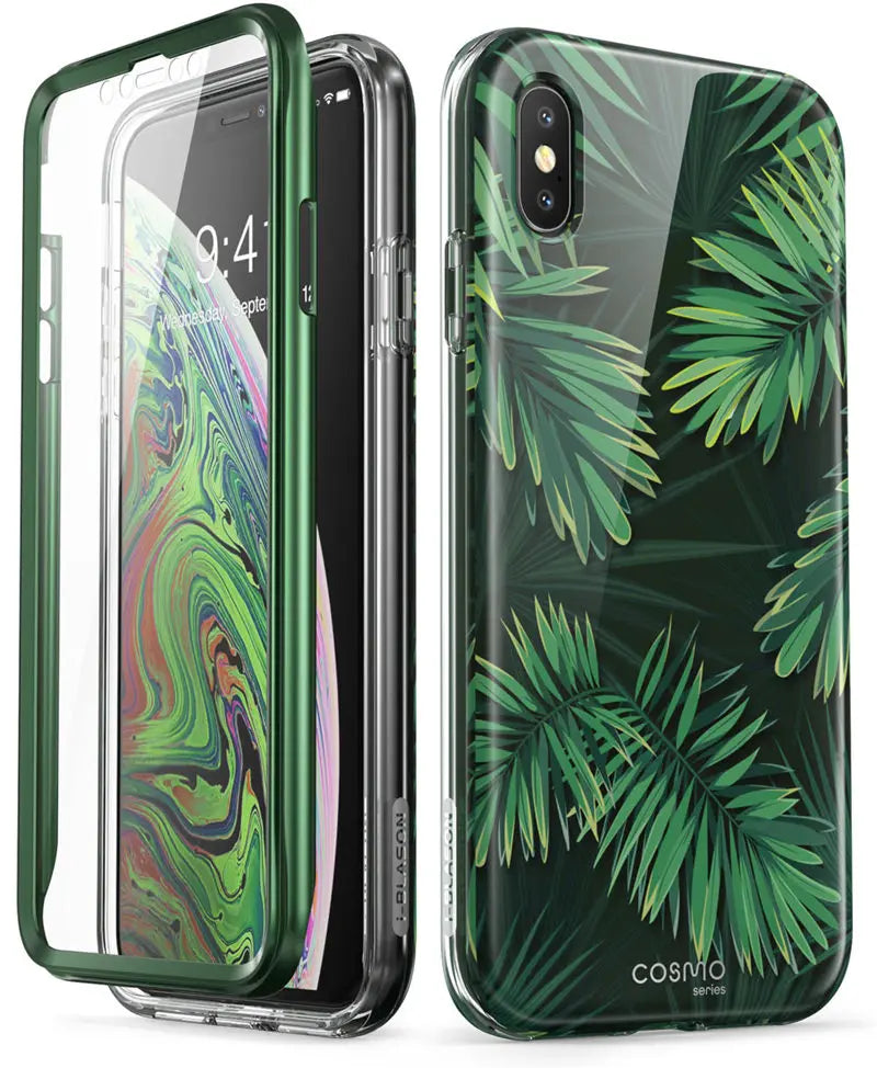 Polycarbonate Full-Body Marble Bumper Case For iPhone XS Max