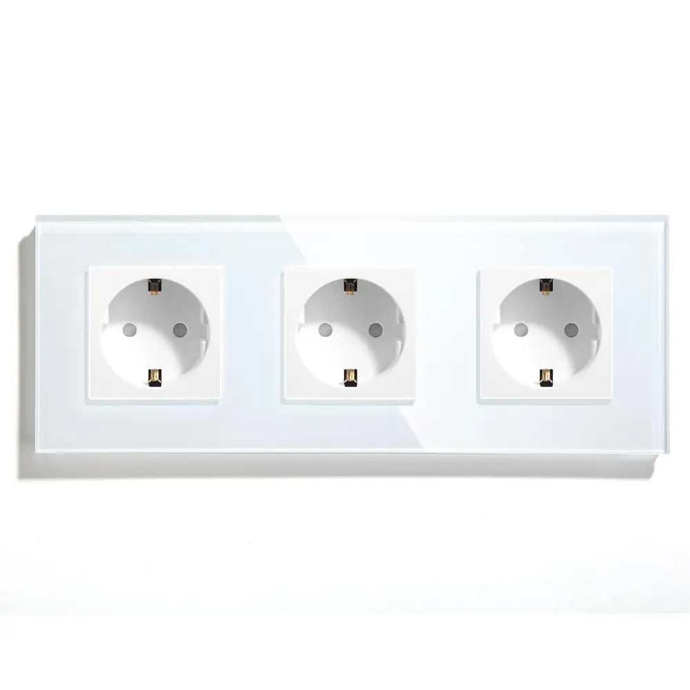 Bseed 16A Glass Panel Wireless WIFI Control Smart Power Socket