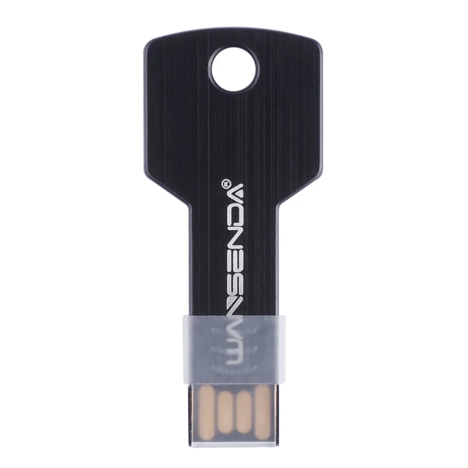 4GB - 128GB Metallic USB 2.0 Key Shaped Memory Stick Pen Drive