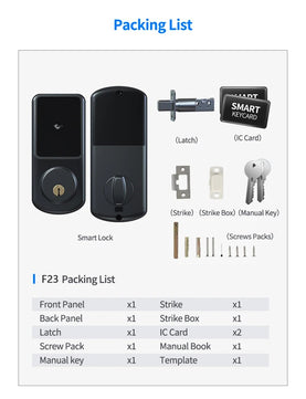 RayKube Aluminium Alloy Digital Display Card Smart Door Lock