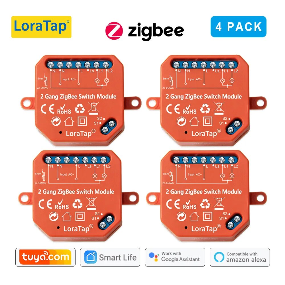 LoraTap 5A Plastic Remote Control Light Switch Relay Module