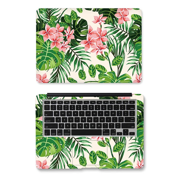 PVC Protective Leaf Pattern Laptop Sticker Skin Cover