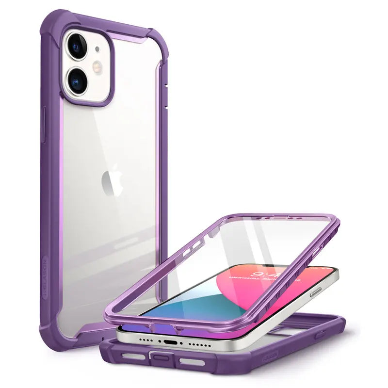 Polycarbonate Full-Body Rugged Bumper Case For iPhone 12 Mini