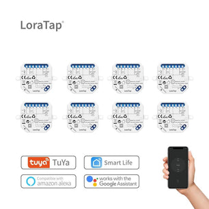 LoraTap 240V Plastic Automatic WIFI Roller Shutter Curtain Module