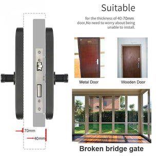 RayKube Aluminium Alloy Fingerprint Digital Smart Door Lock