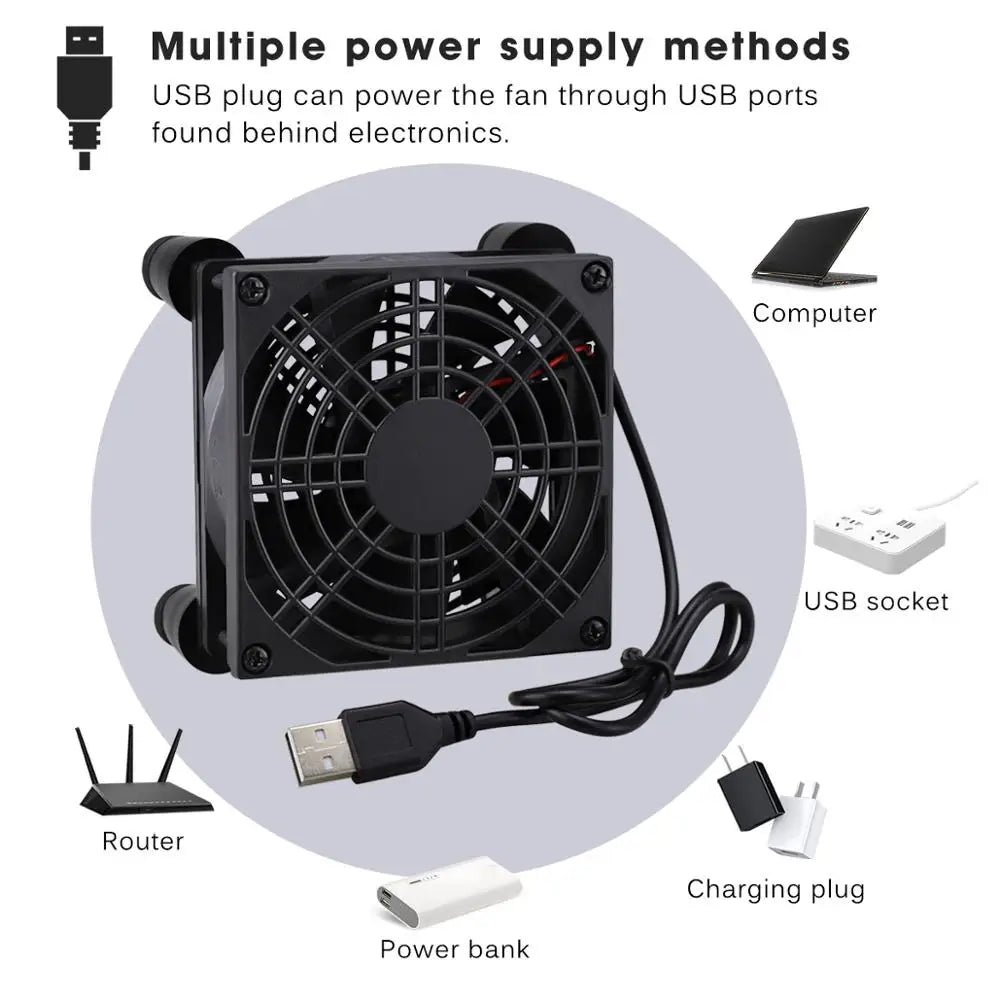 92mm 5V Computer Case Wireless Protective Router Cooling Fan