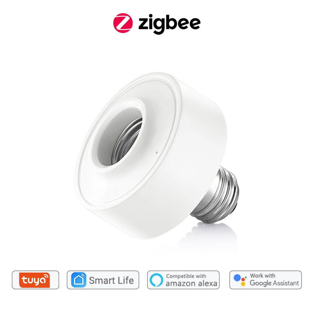 LoraTap Plastic Tuya Smart ZigBee 3.0 LED Light Bulb Socket