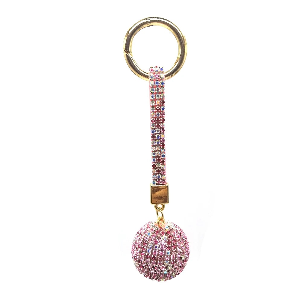 100% Plastic Rhinestone Pattern Elegant Keychain For Airpods