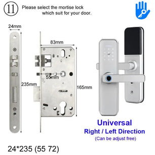 RayKube Aluminium Alloy Fingerprint Digital Smart Door Lock