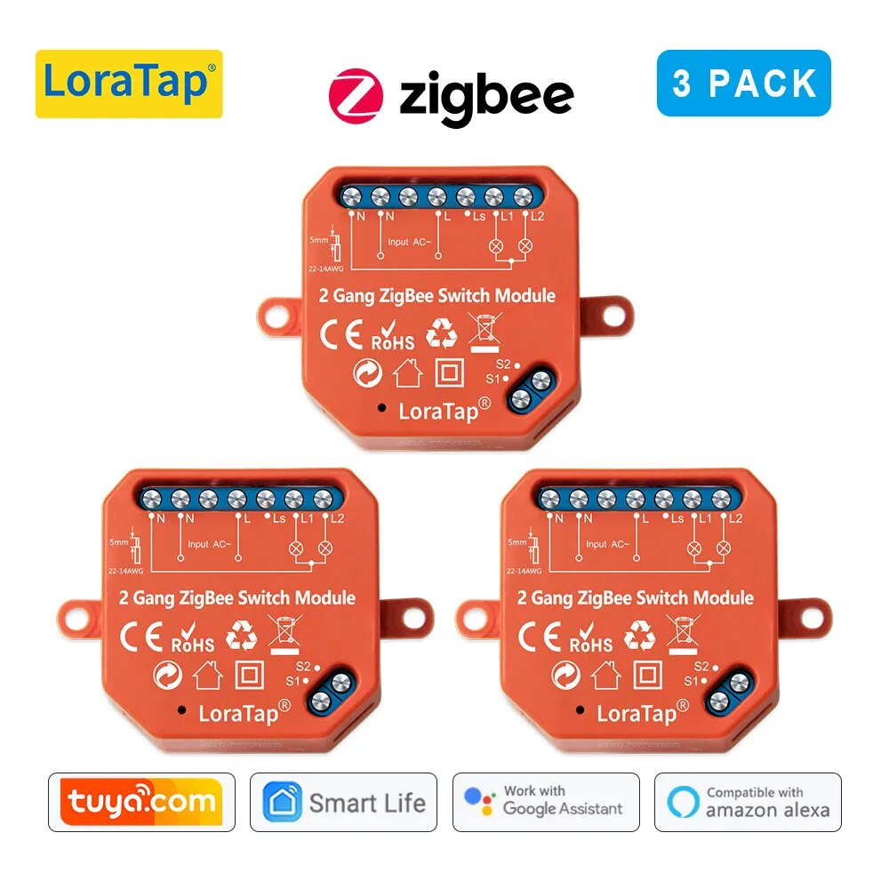 LoraTap 5A Plastic Remote Control Light Switch Relay Module