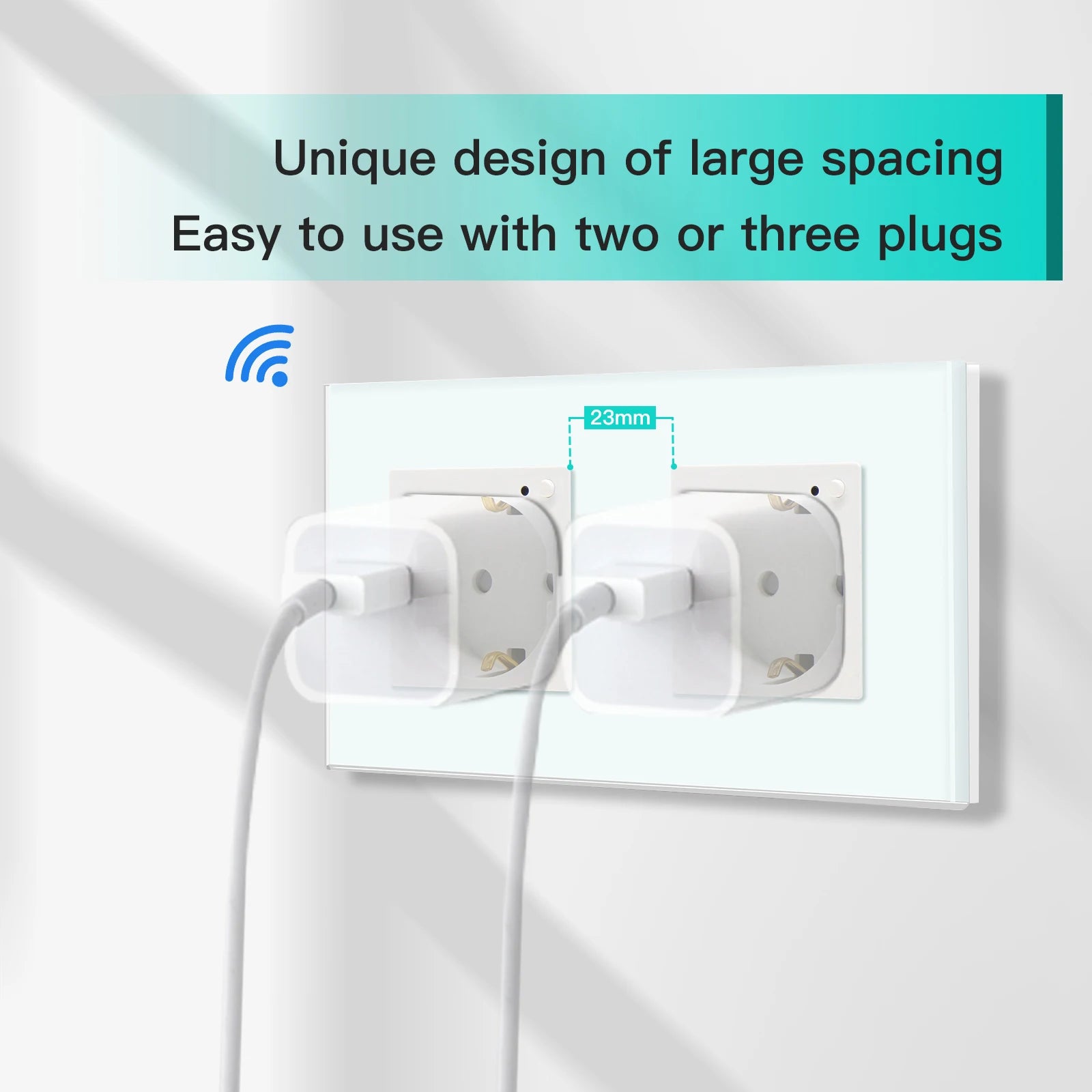 Bseed 16A Glass Panel Wireless ZigBee Control Smart Power Socket