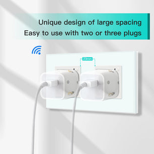 Bseed 16A Glass Panel Wireless ZigBee Control Smart Power Socket