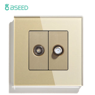 Bseed 10A Glass Panel Wireless WIFI Control Smart Power Socket