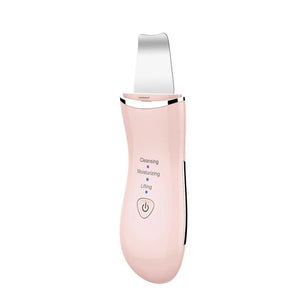 600mAh Plastic Mini Facial Acne Ultrasonic Skin Scrubber Cleaner