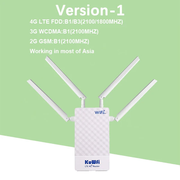 4G High Power 300Mbps SIM Card Support WIFI Wireless Router