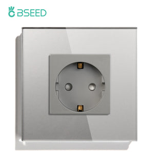 Bseed 16A Glass Panel Wireless WIFI Control Smart Power Socket