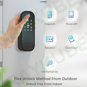 RayKube Stainless Steel Fingerprint Digital Smart Door Lock