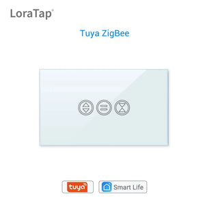 LoraTap 600W Plastic Smart ZigBee Roller Shutter Curtain Switch