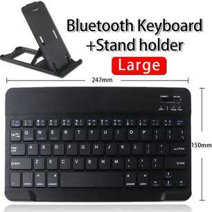 Plastic Wireless Bluetooth 3.0 Rechargable Portable Keyboard