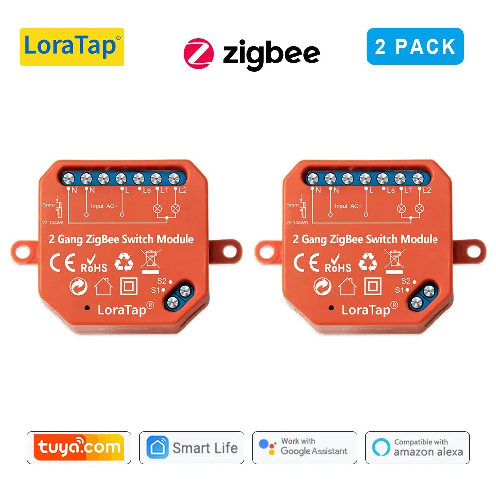 LoraTap 5A Plastic Remote Control Light Switch Relay Module