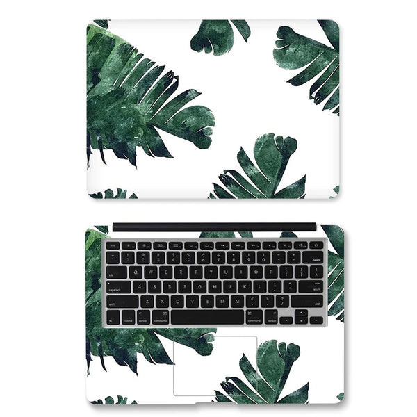 PVC Protective Leaf Pattern Laptop Sticker Skin Cover