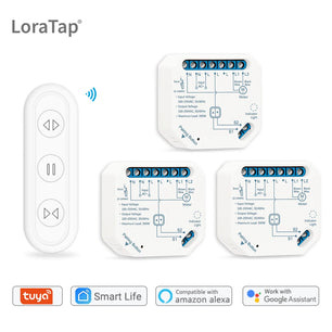 LoraTap 300W Plastic Remote Control Rolling Blinds Curtain Switch