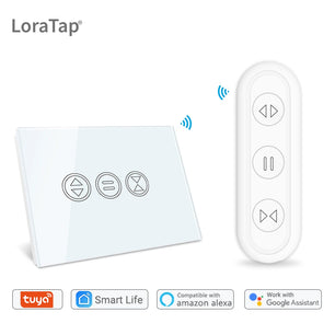 LoraTap 240V 600W Plastic Smart Rolling Blinds Curtain Switch