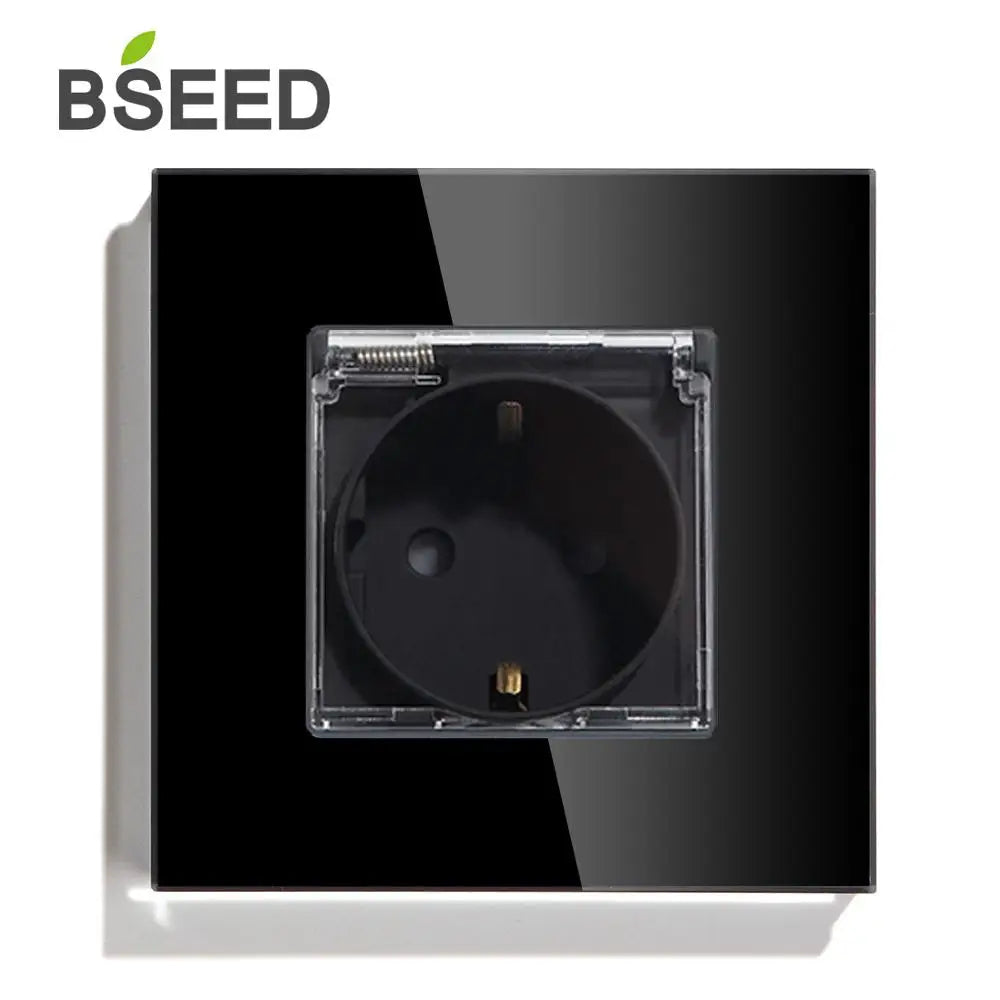 Bseed 16A Glass Panel Wireless WIFI Control Smart Power Socket